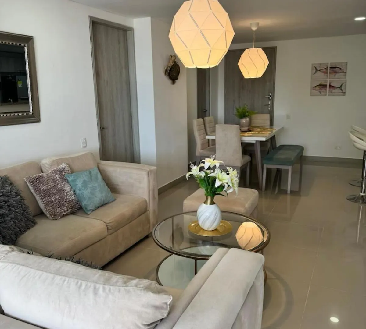 Hermoso apartamento moderno con vista al mar Cartagena Apartment